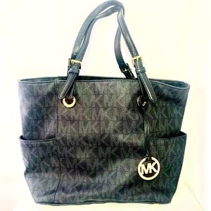 Michael Kors Large Black Logo Tote
